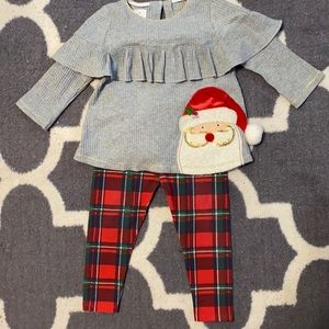 Mud Pie Baby Girl Santa Outfit
